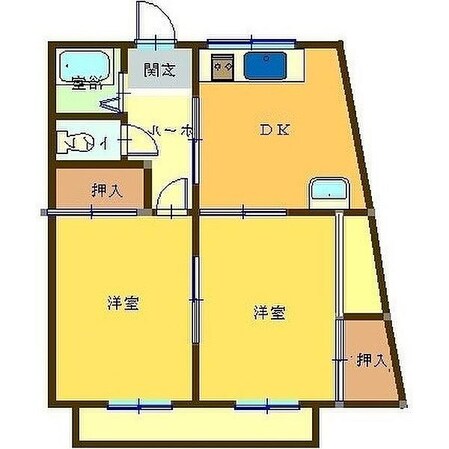 ハニーハイツ Ⅰ、Ⅱの物件間取画像